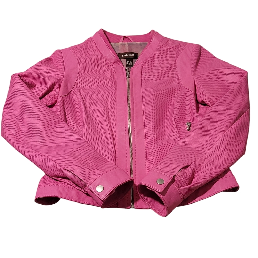 Danier - Rare Pink Barbie Leather Jacket